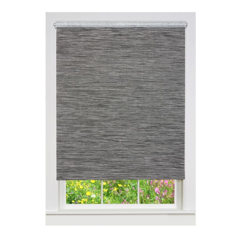 Cordless Privacy Jute Shade - 55x72 - Smoke